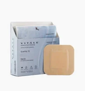 Vitale Adhesive Foam Dressing, 6″ X 6″