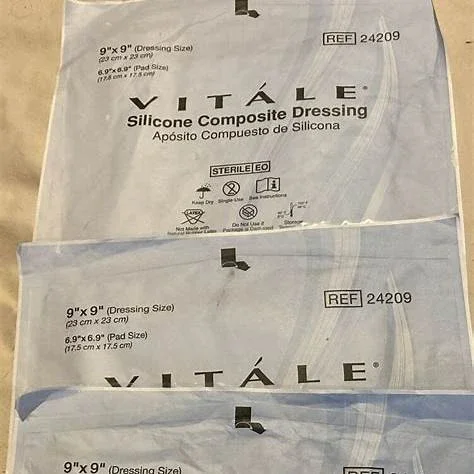Vitale Silicone Composite Dressings, 9″ X 9″ – Replaces Cel24207
