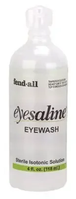 VWR International Eyesaline Eye Wash Solution Sterile Isotonic Buffered Solution 4 oz. Squeeze Bottle – 56611-118