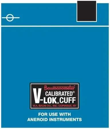 W.A. Baum Calibrated V-Lok Blood Pressure Cuff Adult Medium 25 – 35 cm Polyester – 1870AC