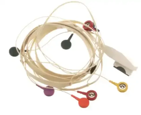 Welch Allyn 10 Wire AHA Lead Wire Set, XL, Snap Connectors, for H12+ Digital Holter Recorder – 9293-026-50