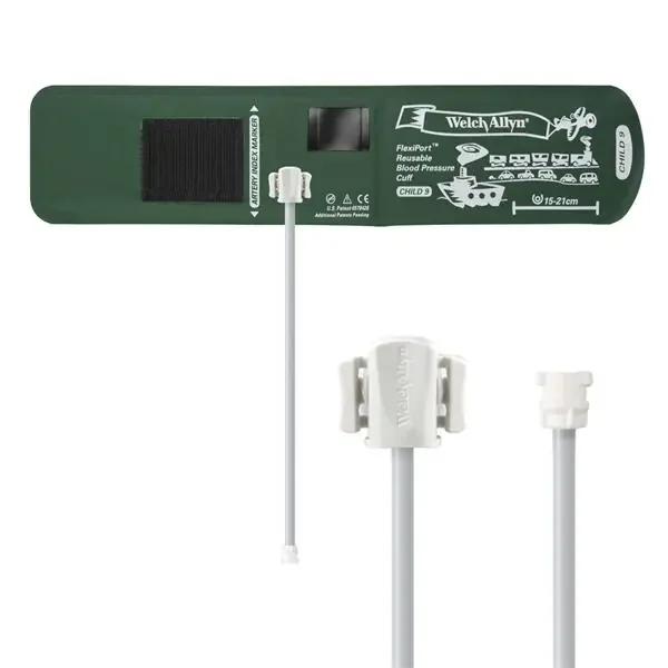Welch-Allyn Cuff Blood Pressure Flexiport 15-21Cm Child Size 9 Arm Green Ea – REUSE-09-1MQ