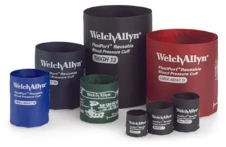 Welch Allyn FLEXIPORT Blood Pressure Cuff, 1 Tube Bladder FlexiPort Adult Arm Medium 25 to 34 cm Nylon – REUSE-11-1TP