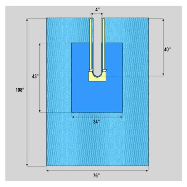 Welmed Inc Drape Sheet 76X108″ Blue Sterile 18/Ca – 1222-1940