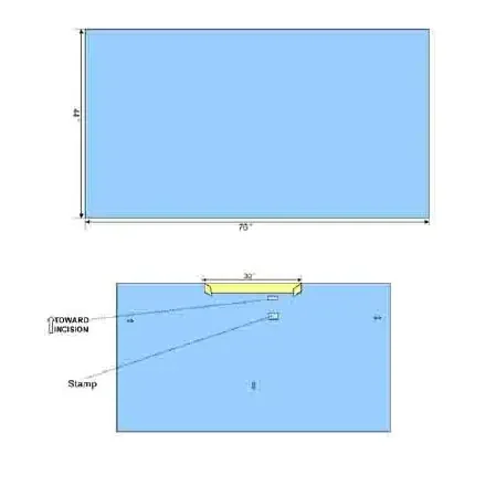 Welmed Protect5 Surgical Drape Medium Drape 76 W X 44 L Inch Sterile – 1222-115S