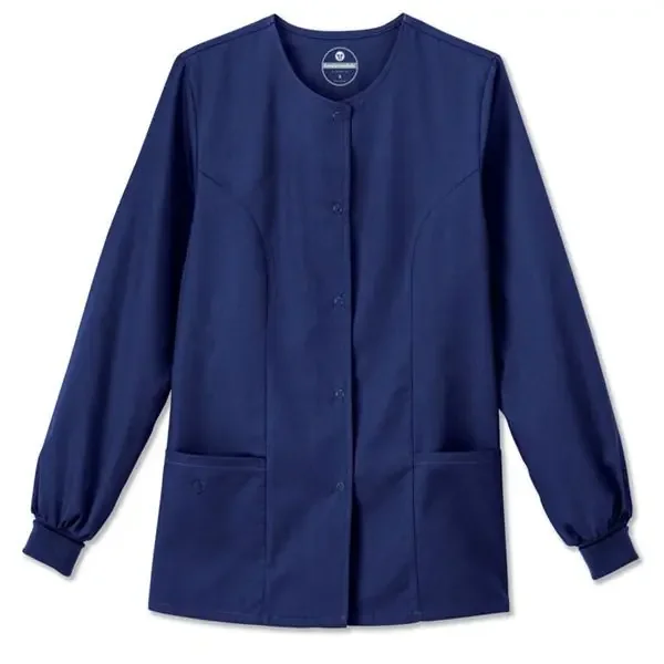 White Swan Uniform. Jacket Warm-Up 65% Polyester / 35% Cotton With Soil Release Navy Xl 28″ 2Pckt Ea – 14740-014-XL