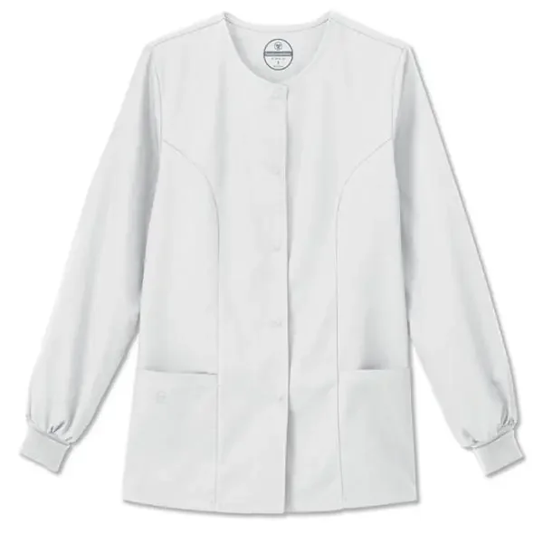 White Swan Uniform. Jacket Warm-Up Fundamentals Womens White Medium Ea – 14740-011-M