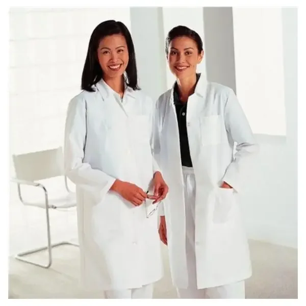 White Swan Uniform. Lab Coat 80% Polyester / 20% Cotton Essentials Womens White Size 16 39.5 In Ea – 47401-W16
