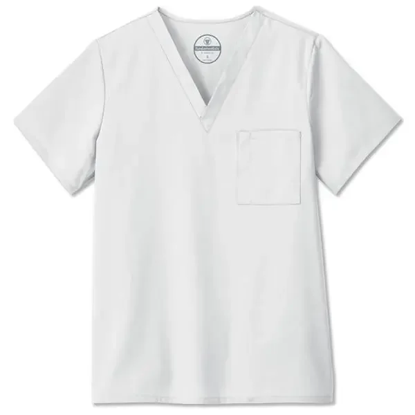 White Swan Uniform. Shirt Scrub Fundamentals 14900 Unisex Medium White Ea – 14900-011-M
