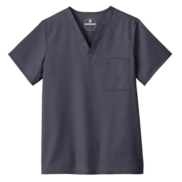 White Swan Uniform. Shirt Scrub Unisex 5X Large Charcoal Ea – 1490010045XL