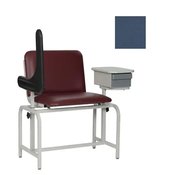 Winco Mfg, Chair Blood Draw Blueridge Steel 450Lb Capacity Padded Back/24-1/4″ Seat Ea – 2574-17