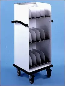 Wolf X-Ray Cassette Cart Steel 20 W X 50 H X 17 D Inch 5 Compartments – 25515