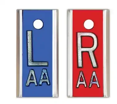 Wolf X-Ray Elite Cassette X-Ray Marker 5/8 Inch With No Initials Left and Right Set – 50161