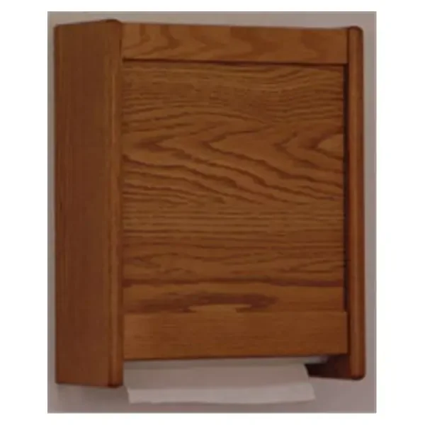 Wooden Mallet Towel Dispenser C-Fold / Multifold Medium Oak With Wtrprf Plstc Btm Pnl Ea – WCT1MO