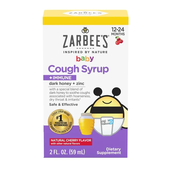 Zarbee’s Baby Cough Syrup + Immune Natural Cherry