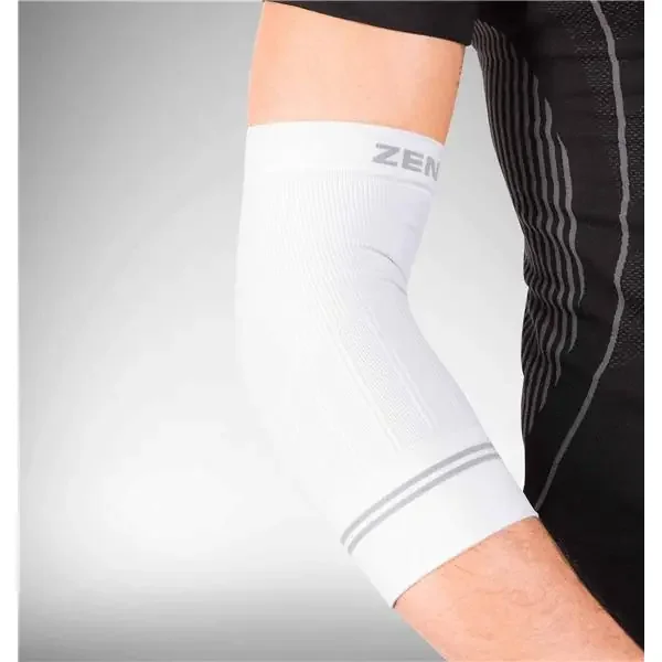Zensah Sleeve Compression Elbow White Size Small Ea – 6061-101-03