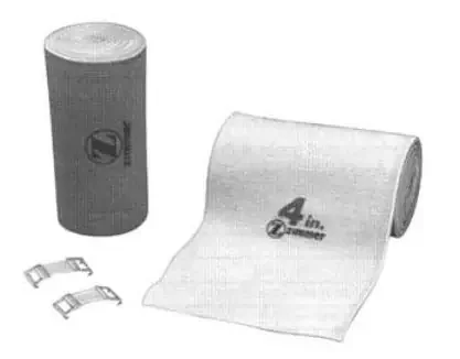 Zimmer ACE Elastic Bandage 4 Inch X 5-1/2 Yard Standard Compression Clip Detached Closure Tan NonSterile – 555510400