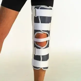 Zimmer Knee Immobilizer Medium Hook and Loop Closure 19 Inch Length Left or Right Knee – 187650419